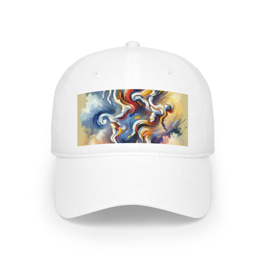 Dancing Disruption Tachism Low Profile Baseball Cap - ATUH.ART