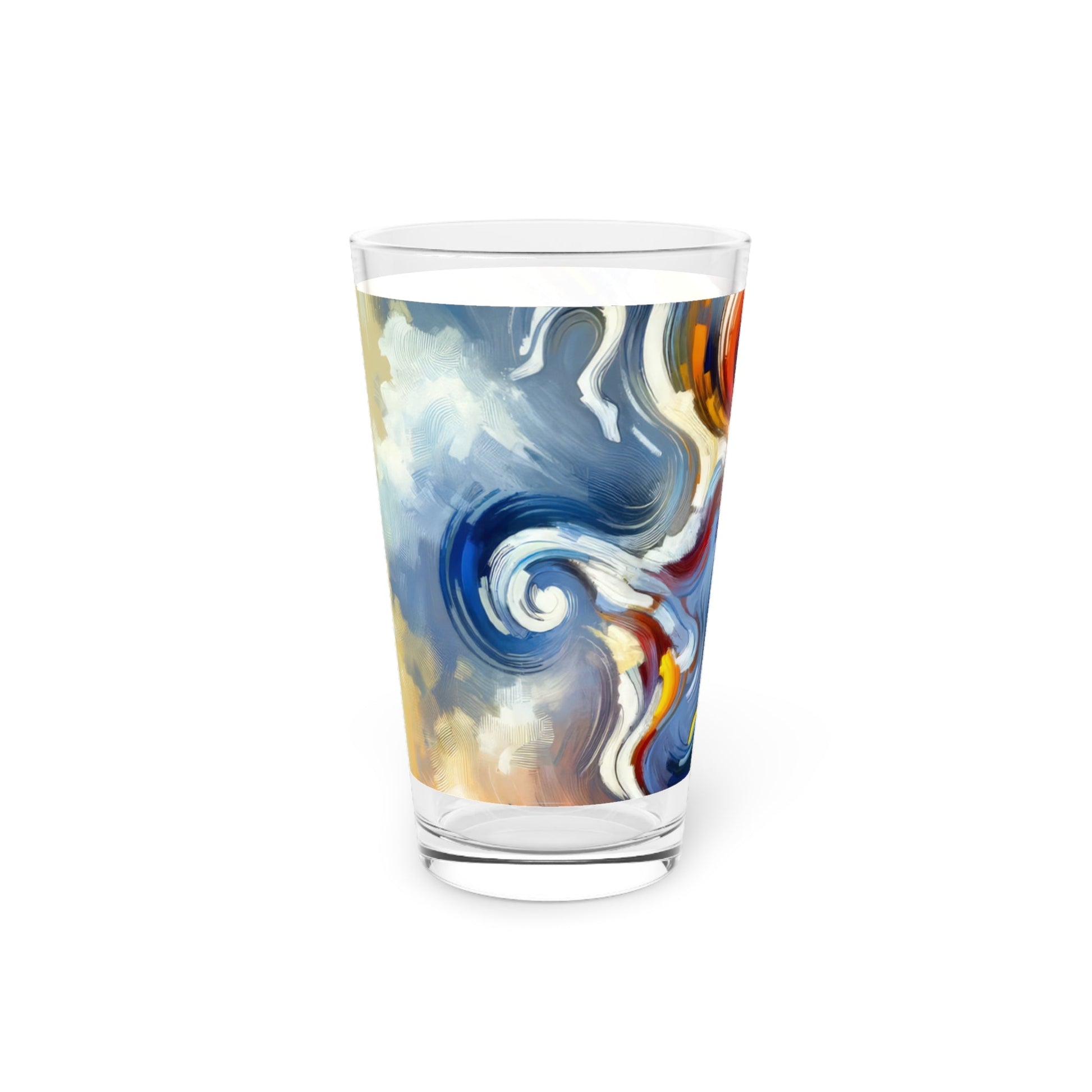 Dancing Disruption Tachism Pint Glass, 16oz - ATUH.ART