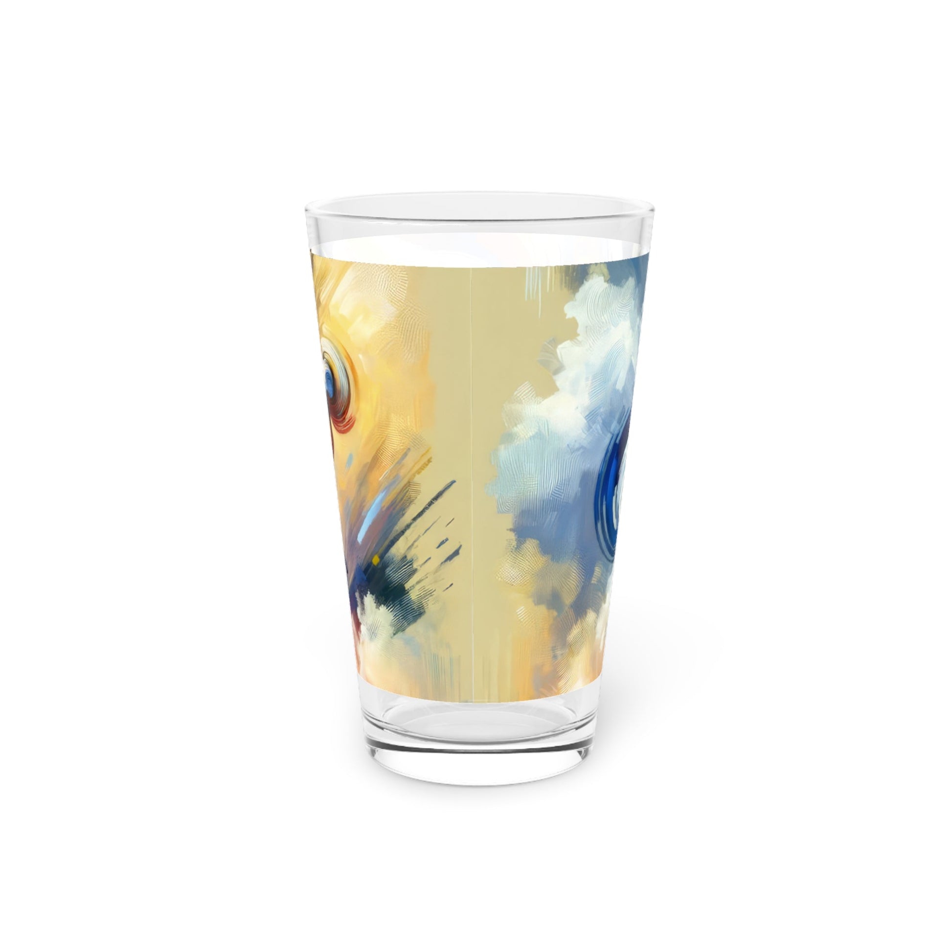 Dancing Disruption Tachism Pint Glass, 16oz - ATUH.ART