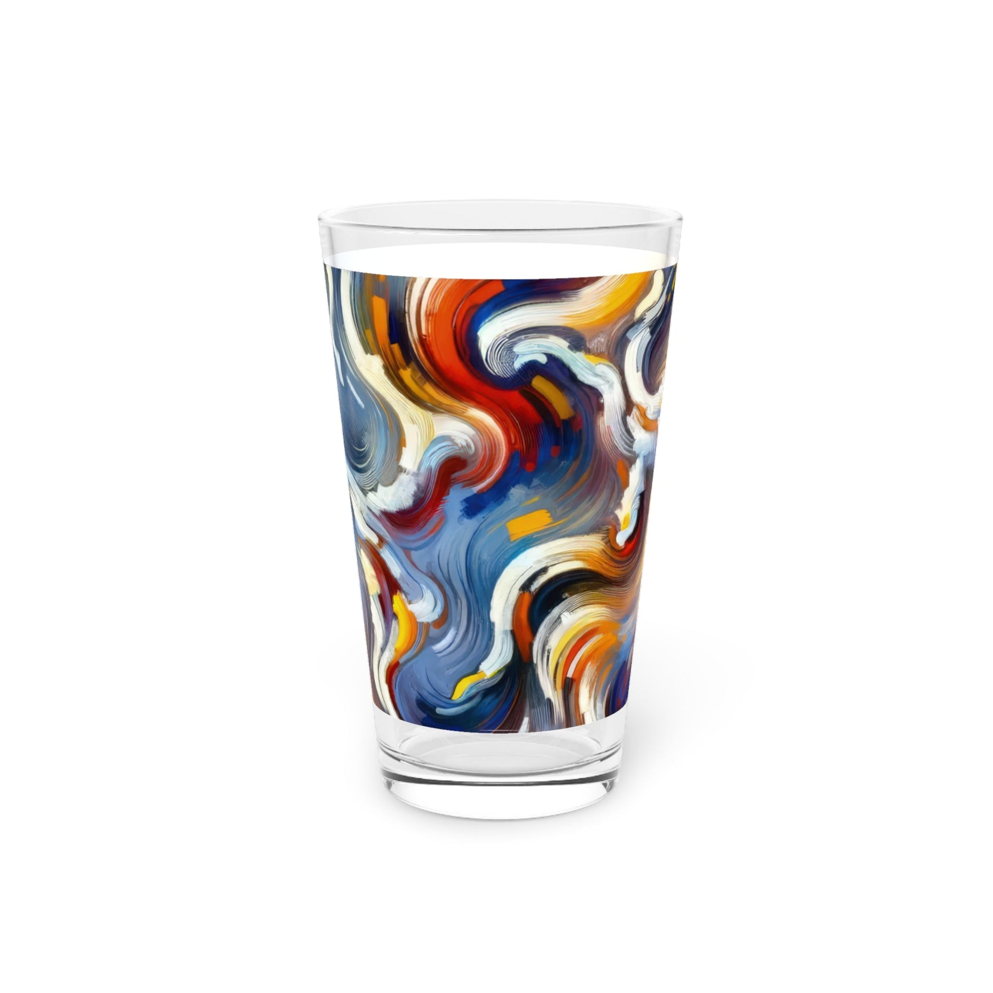 Dancing Disruption Tachism Pint Glass, 16oz - ATUH.ART