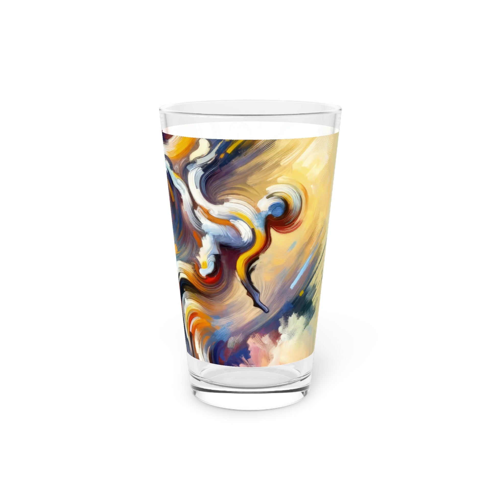 Dancing Disruption Tachism Pint Glass, 16oz - ATUH.ART