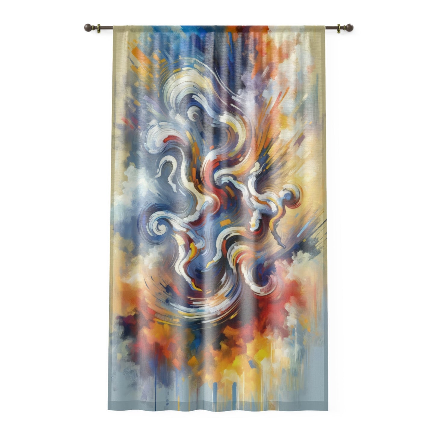 Dancing Disruption Tachism Window Curtain - ATUH.ART