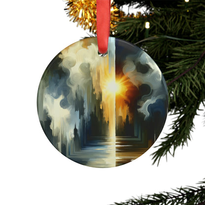 Dawn Dispels Darkness Acrylic Ornament with Ribbon - ATUH.ART
