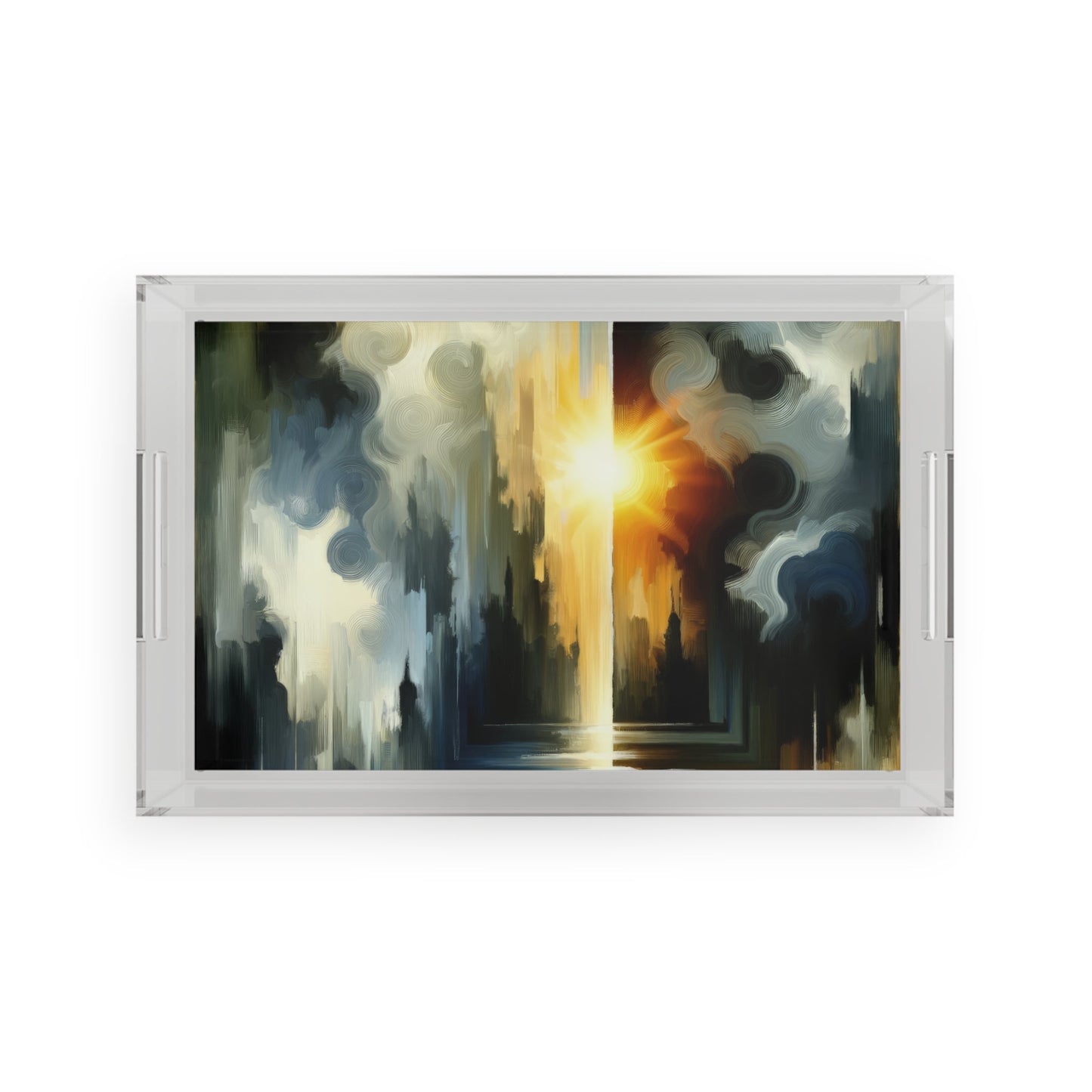 Dawn Dispels Darkness Acrylic Serving Tray - ATUH.ART