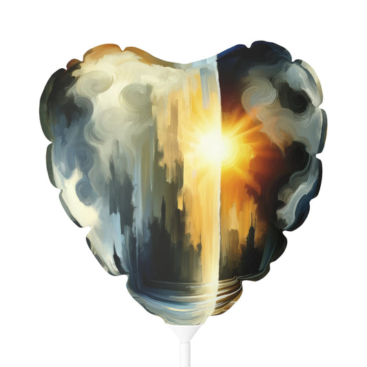 Dawn Dispels Darkness Balloon (Round and Heart-shaped), 11" - ATUH.ART
