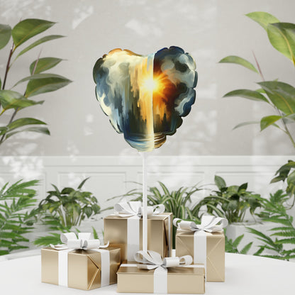 Dawn Dispels Darkness Balloon (Round and Heart-shaped), 11" - ATUH.ART
