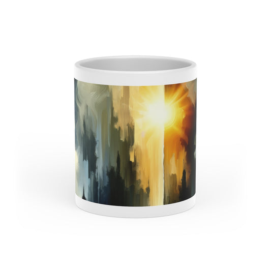 Dawn Dispels Darkness Heart-Shaped Mug - ATUH.ART