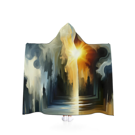 Dawn Dispels Darkness Hooded Blanket - ATUH.ART
