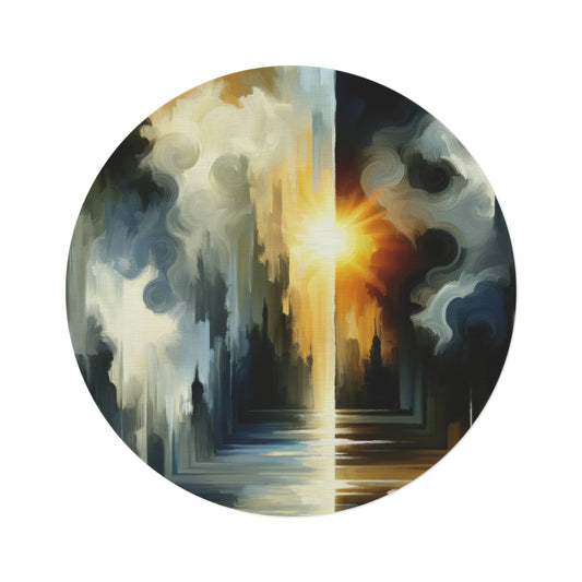 Dawn Dispels Darkness Round Rug - ATUH.ART