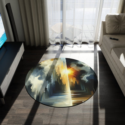 Dawn Dispels Darkness Round Rug - ATUH.ART