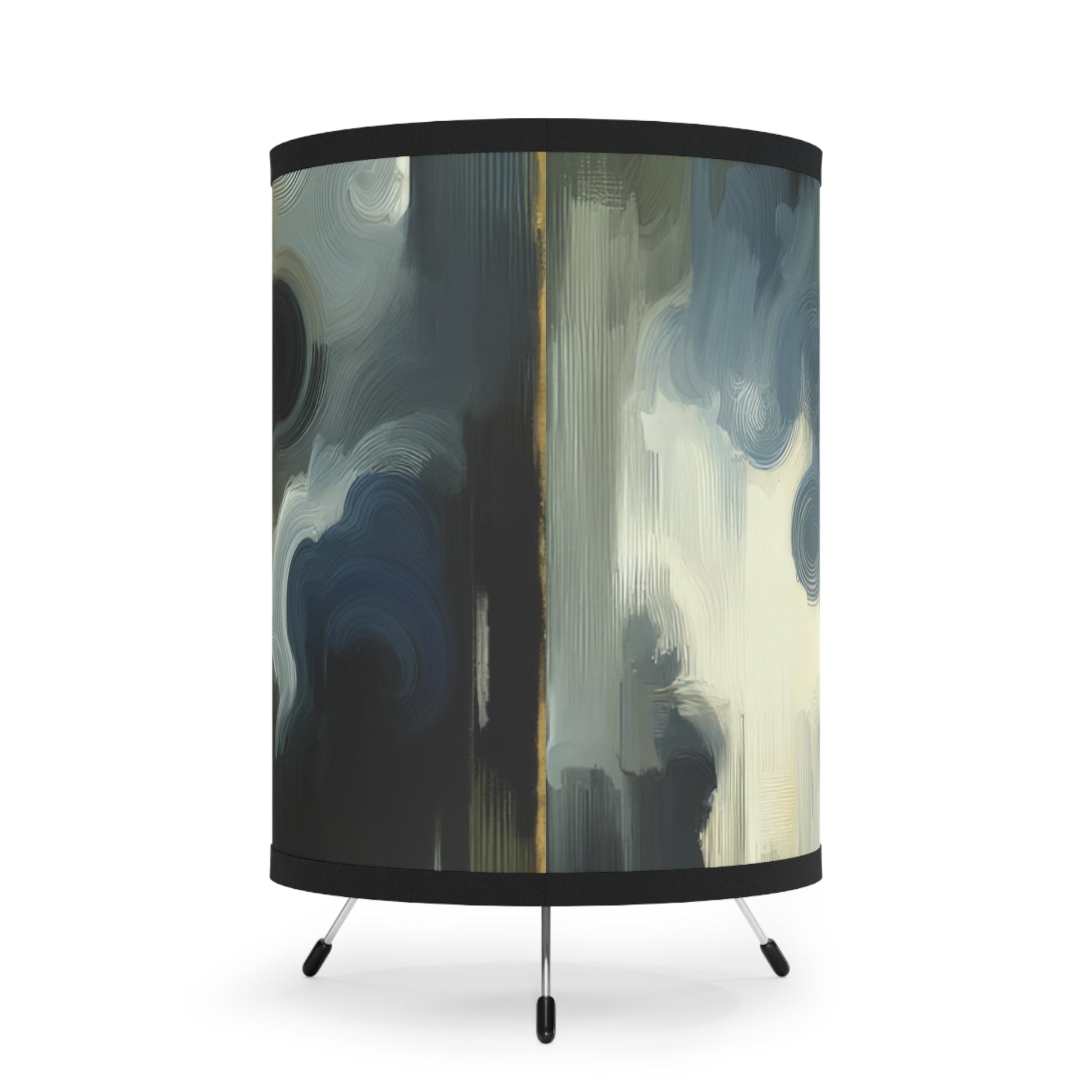 Dawn Dispels Darkness Tripod Lamp with High-Res Printed Shade, US\CA plug - ATUH.ART