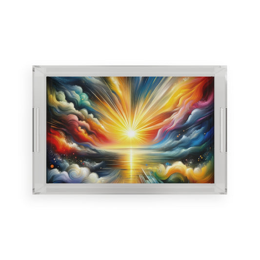 Dawn New Consciousness Acrylic Serving Tray - ATUH.ART