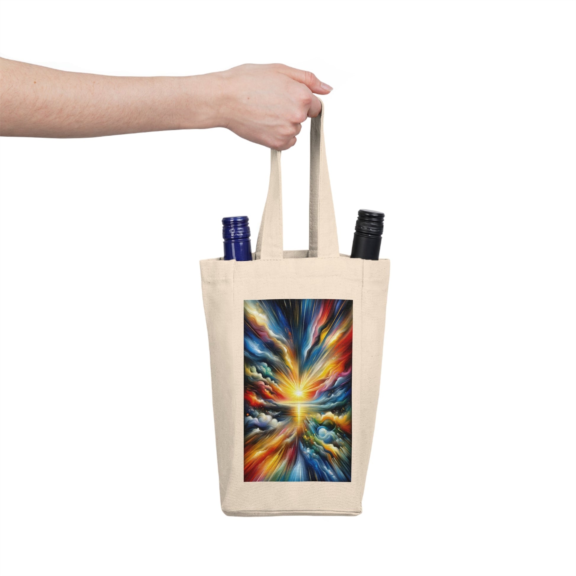 Dawn New Consciousness Double Wine Tote Bag - ATUH.ART