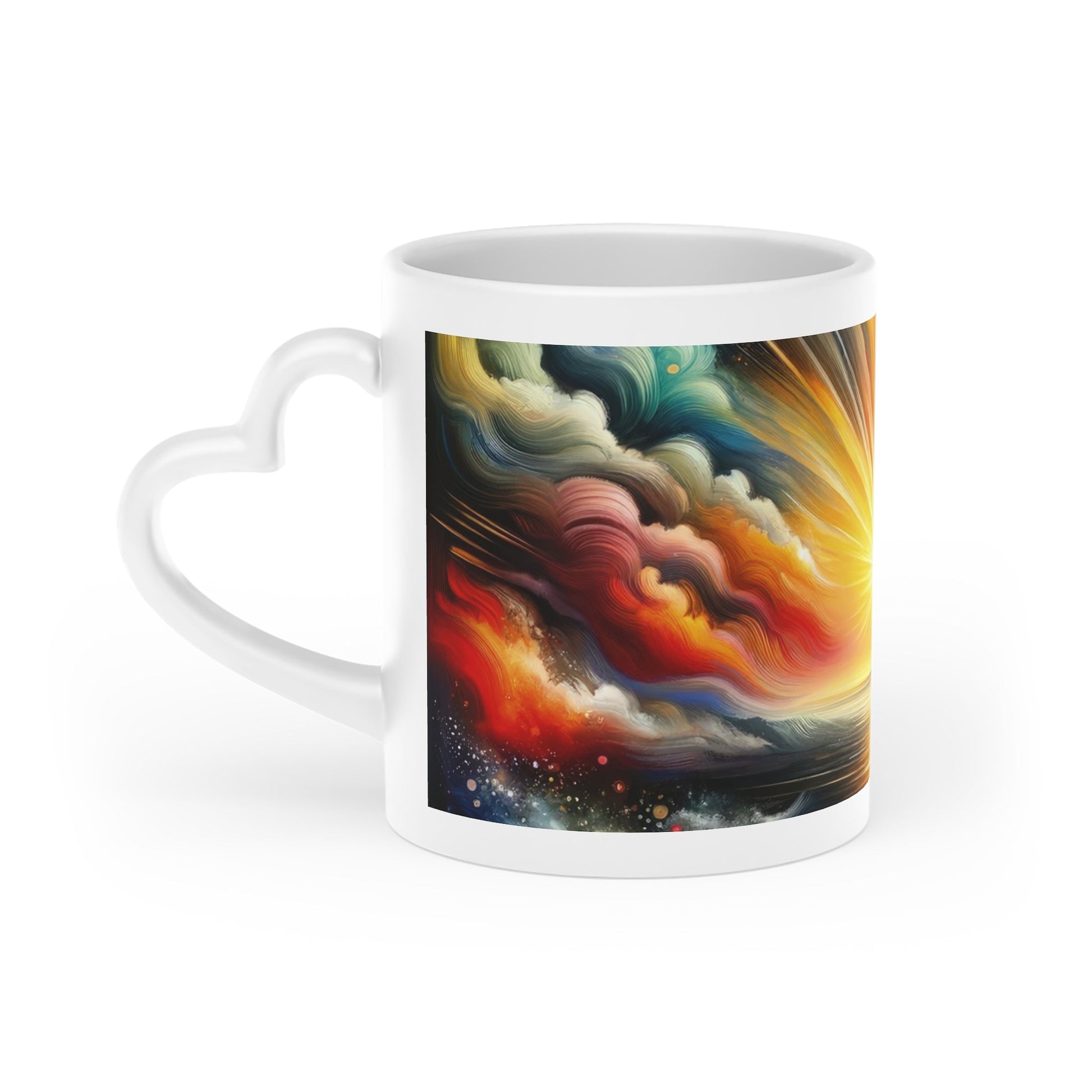 Dawn New Consciousness Heart-Shaped Mug - ATUH.ART