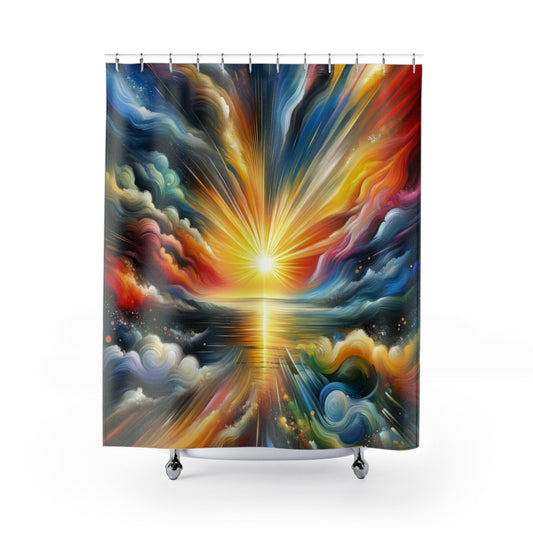 Dawn New Consciousness Shower Curtains - ATUH.ART