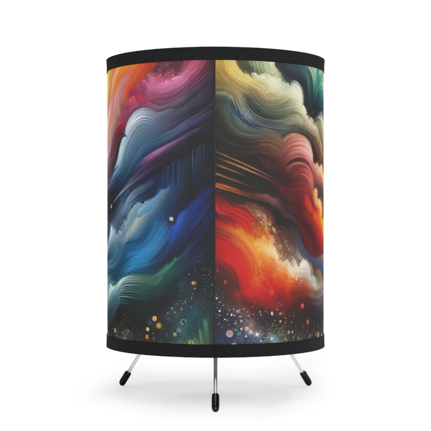 Dawn New Consciousness Tripod Lamp with High-Res Printed Shade, US\CA plug - ATUH.ART
