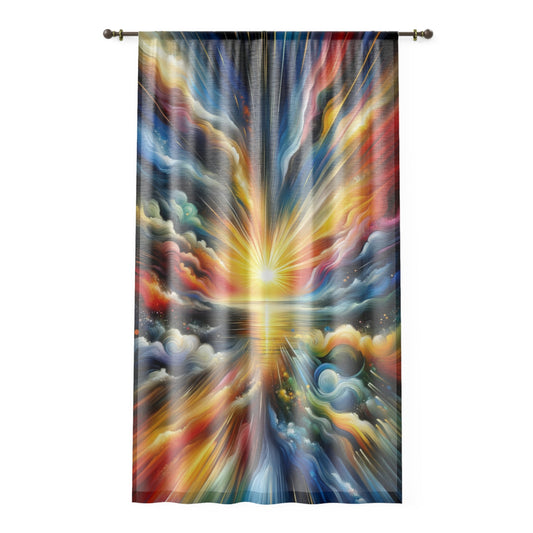 Dawn New Consciousness Window Curtain - ATUH.ART