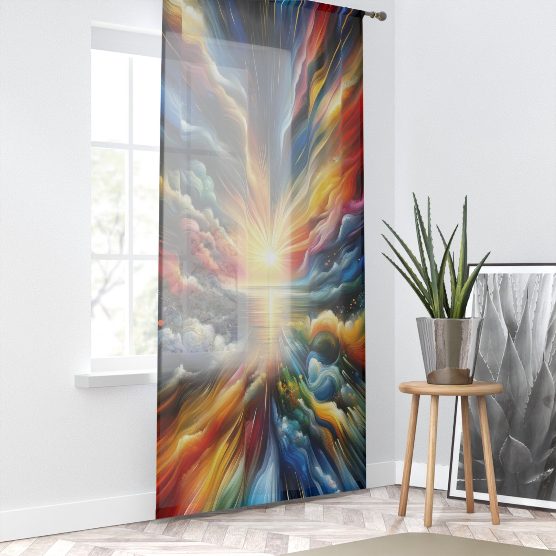 Dawn New Consciousness Window Curtain - ATUH.ART