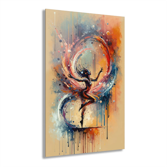 Decision Dance Tachism Acrylic Prints (French Cleat Hanging) - ATUH.ART