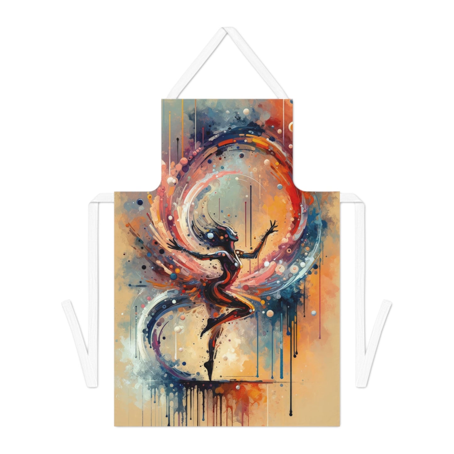 Decision Dance Tachism Adult Apron (AOP) - ATUH.ART