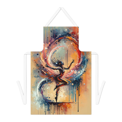 Decision Dance Tachism Adult Apron (AOP) - ATUH.ART