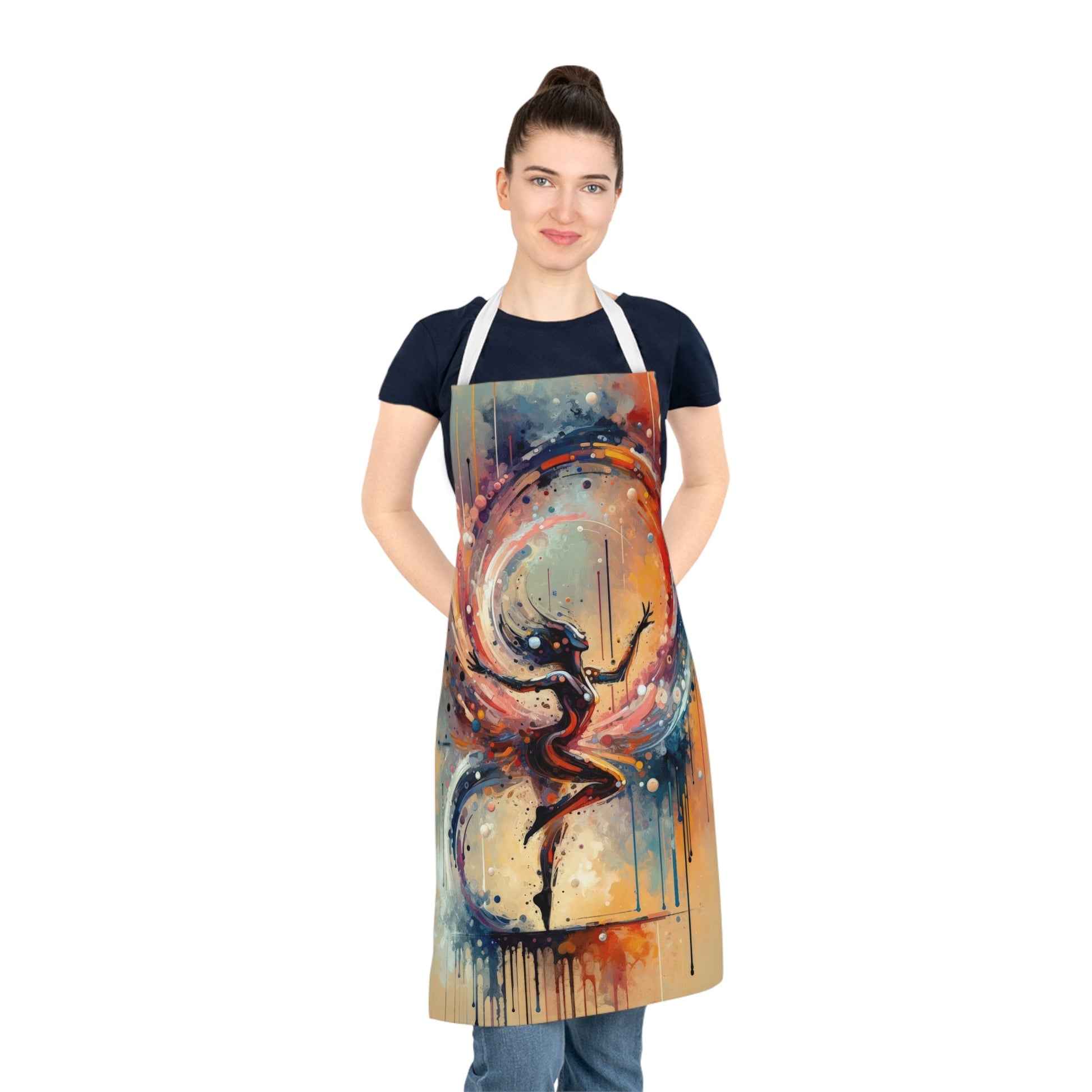 Decision Dance Tachism Adult Apron (AOP) - ATUH.ART