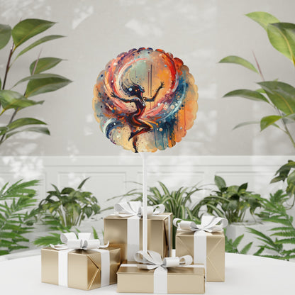 Decision Dance Tachism Balloon (Round and Heart-shaped), 11" - ATUH.ART