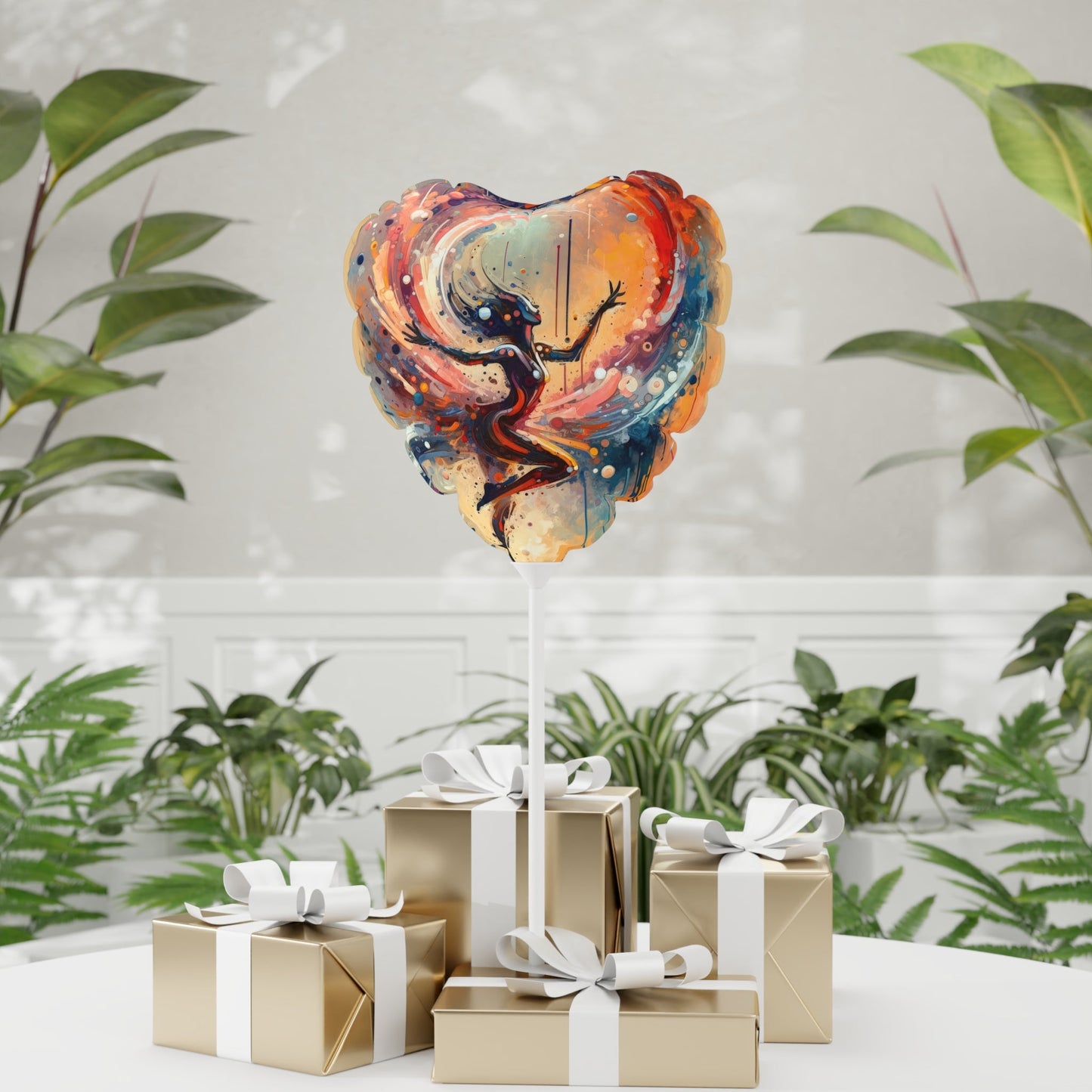 Decision Dance Tachism Balloon (Round and Heart-shaped), 11" - ATUH.ART