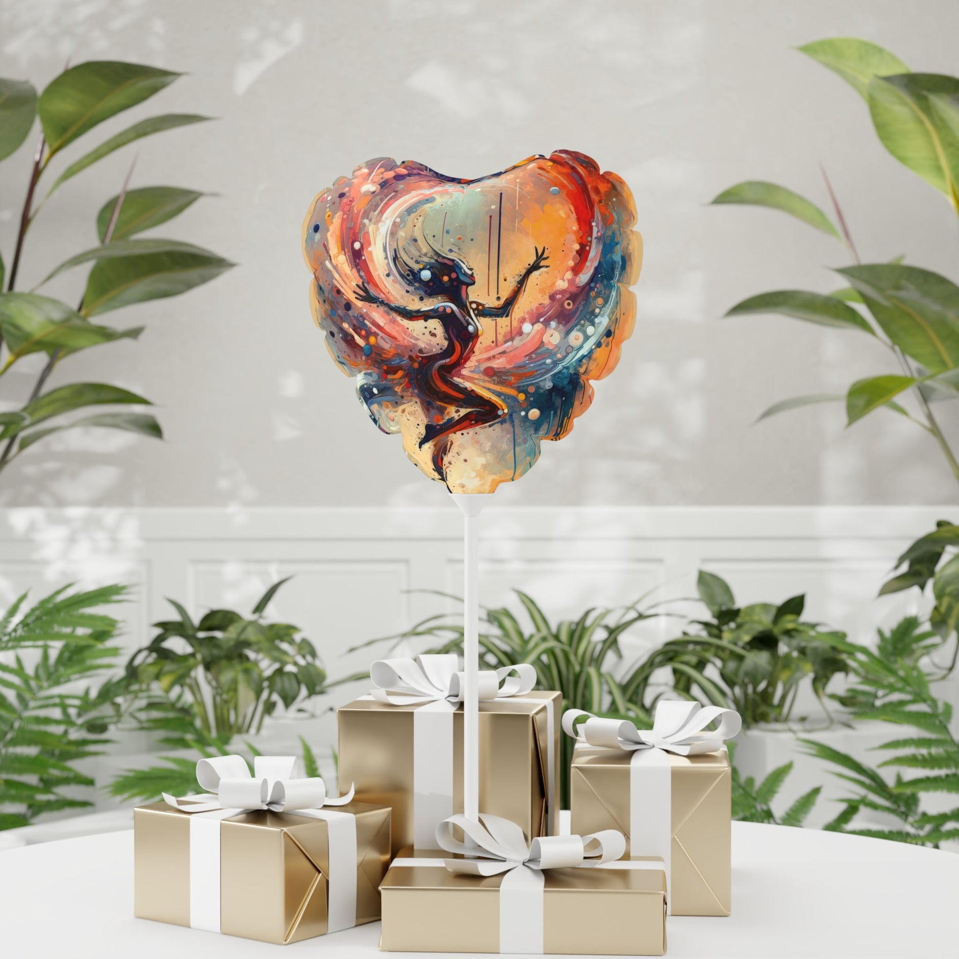 Decision Dance Tachism Balloon (Round and Heart-shaped), 11" - ATUH.ART
