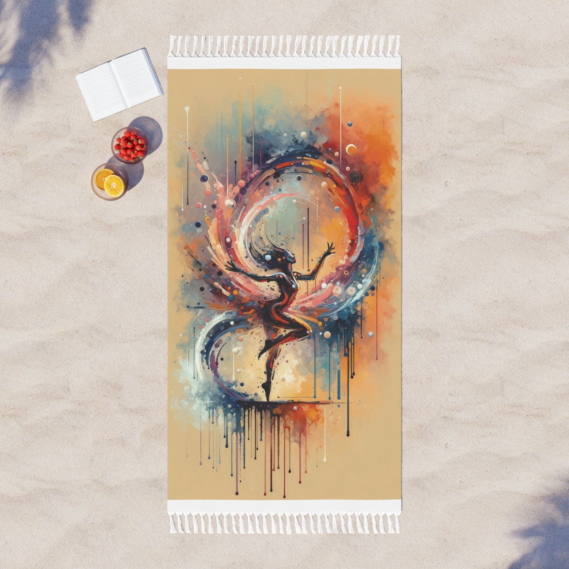 Decision Dance Tachism Boho Beach Cloth - ATUH.ART