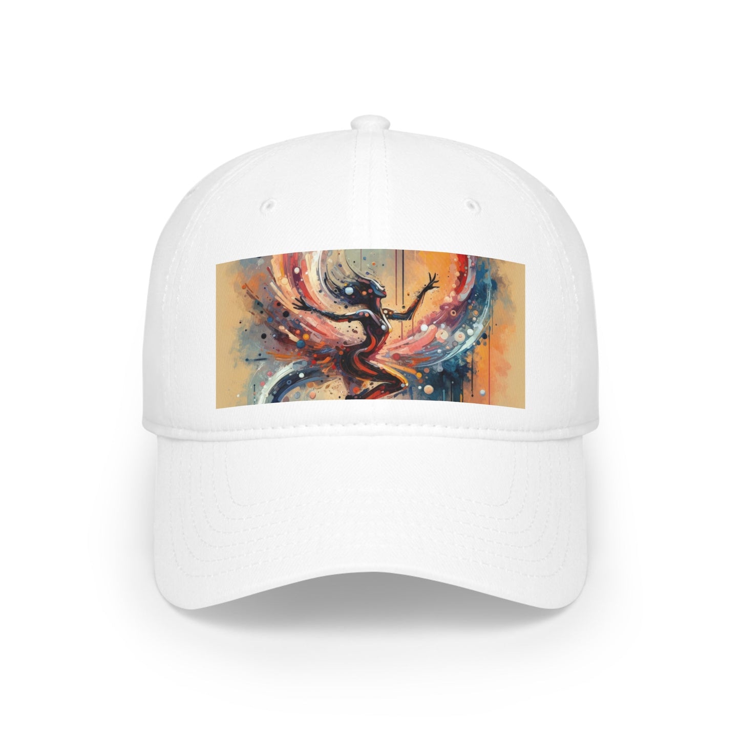 Decision Dance Tachism Low Profile Baseball Cap - ATUH.ART