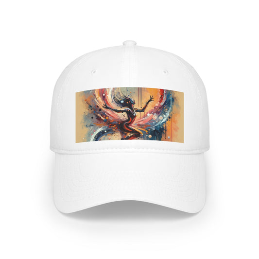 Decision Dance Tachism Low Profile Baseball Cap - ATUH.ART