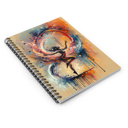 Decision Dance Tachism Spiral Notebook - Ruled Line - ATUH.ART