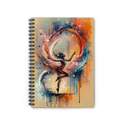 Decision Dance Tachism Spiral Notebook - Ruled Line - ATUH.ART