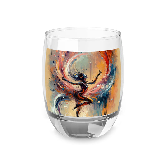 Decision Dance Tachism Whiskey Glass - ATUH.ART