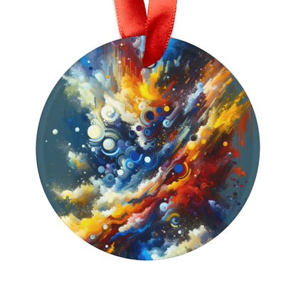 Decisive Mental Action Acrylic Ornament with Ribbon - ATUH.ART