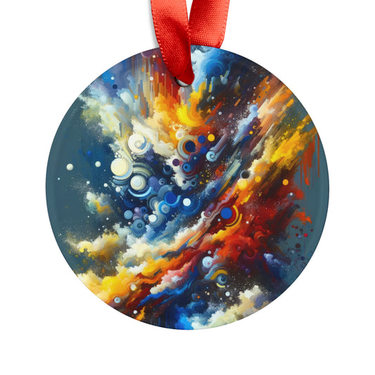 Decisive Mental Action Acrylic Ornament with Ribbon - ATUH.ART