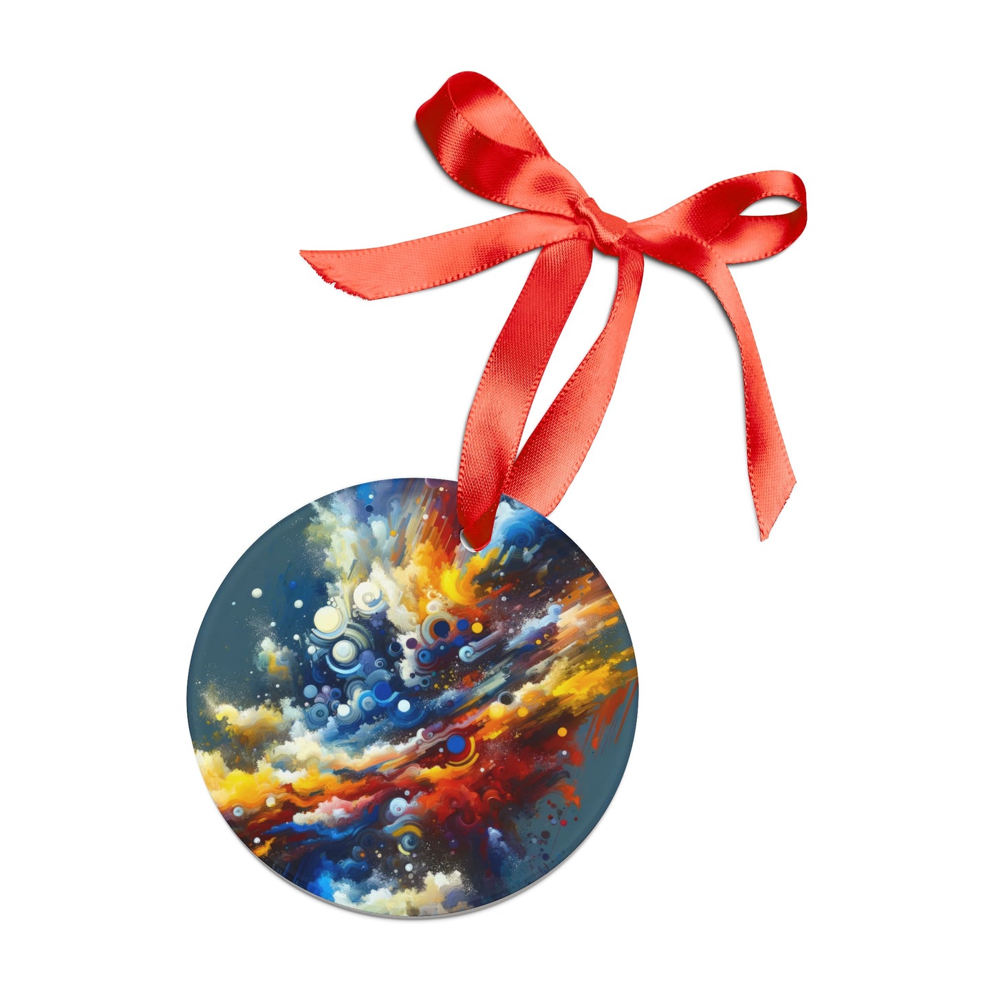 Decisive Mental Action Acrylic Ornament with Ribbon - ATUH.ART
