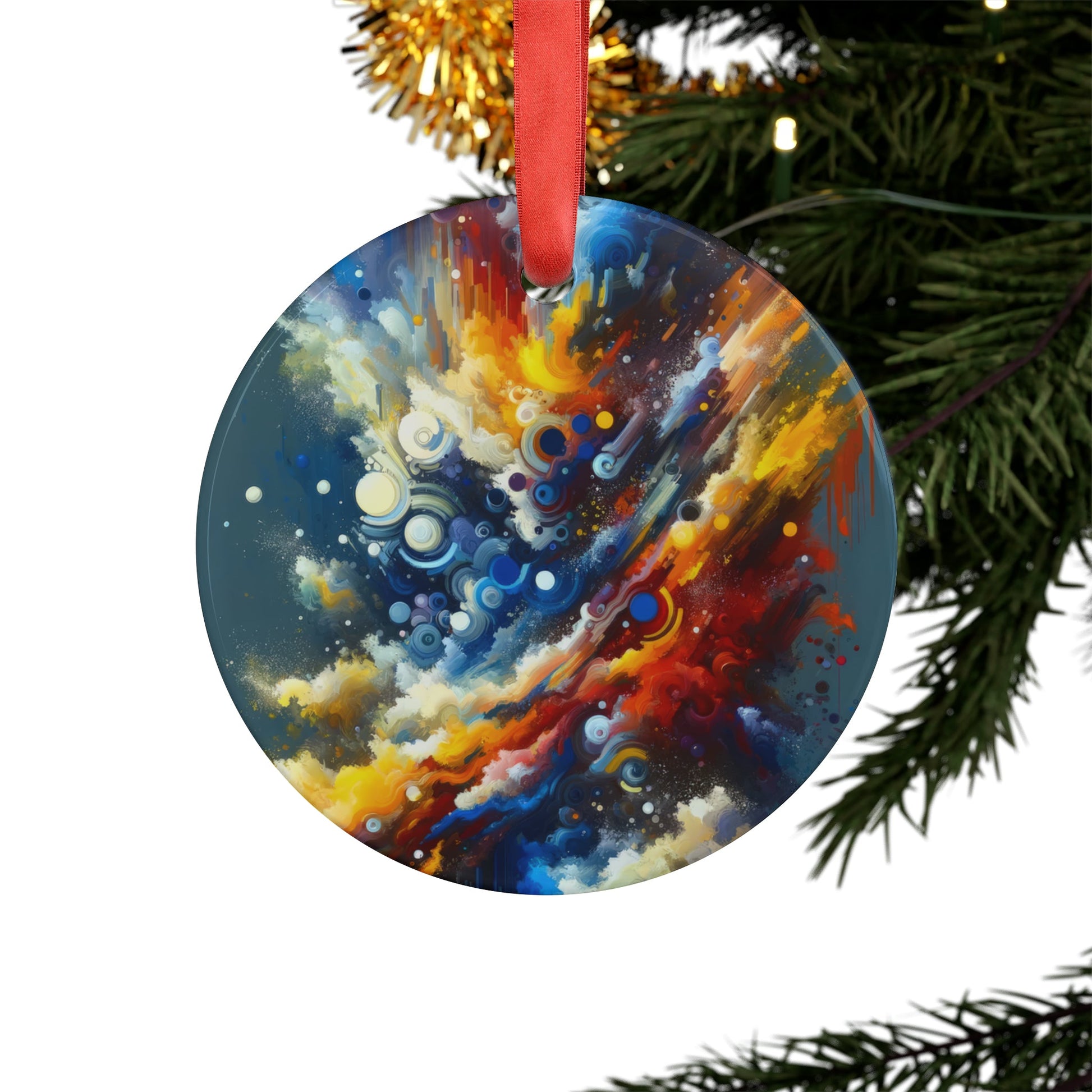 Decisive Mental Action Acrylic Ornament with Ribbon - ATUH.ART