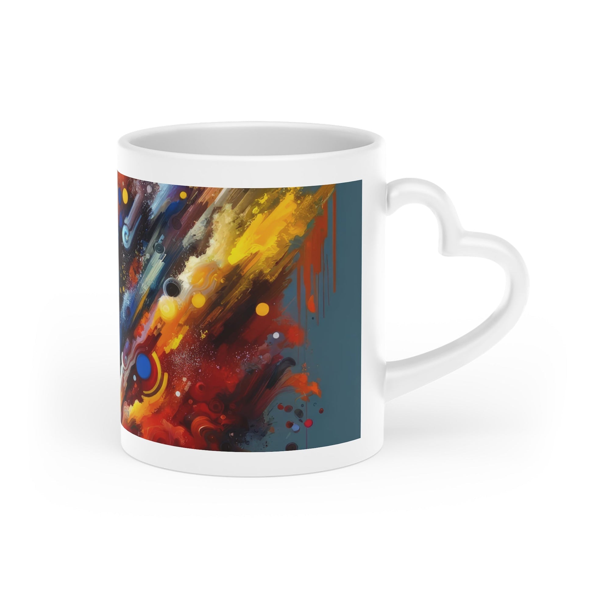 Decisive Mental Action Heart-Shaped Mug - ATUH.ART