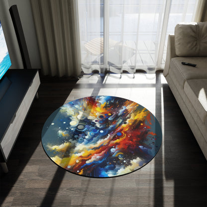 Decisive Mental Action Round Rug - ATUH.ART