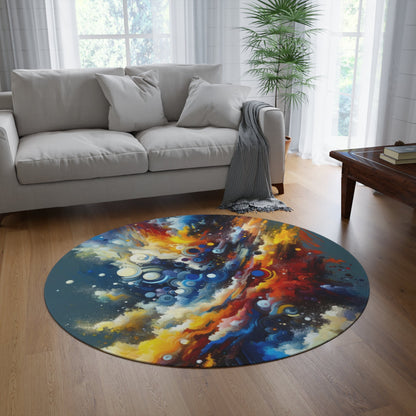 Decisive Mental Action Round Rug - ATUH.ART