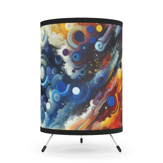 Decisive Mental Action Tripod Lamp with High-Res Printed Shade, US\CA plug - ATUH.ART