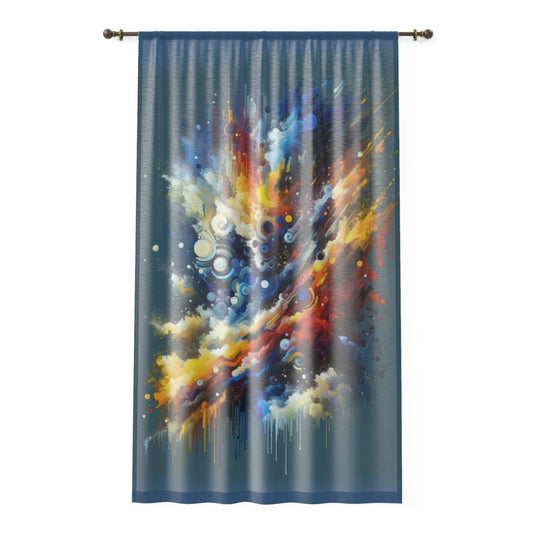 Decisive Mental Action Window Curtain - ATUH.ART