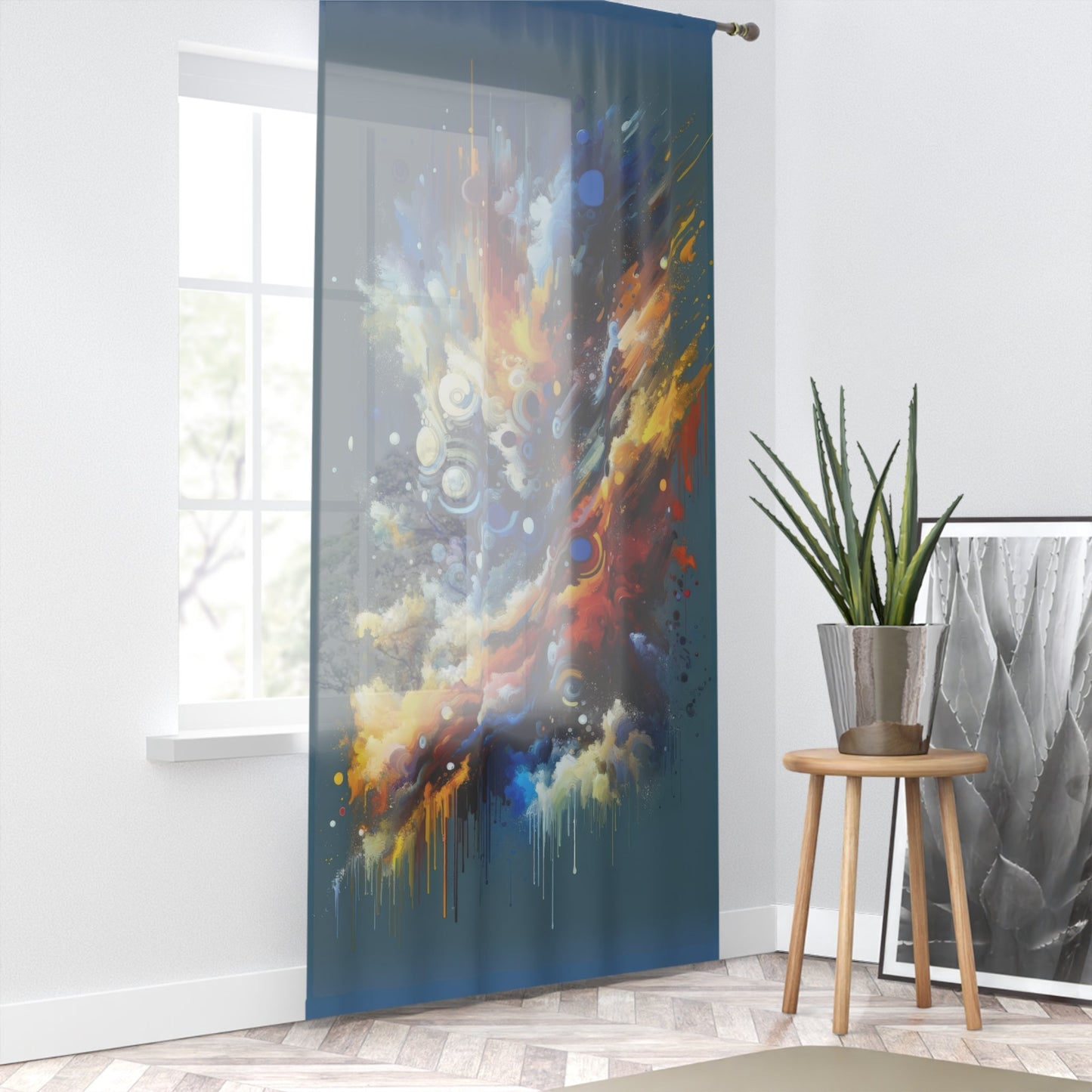 Decisive Mental Action Window Curtain - ATUH.ART