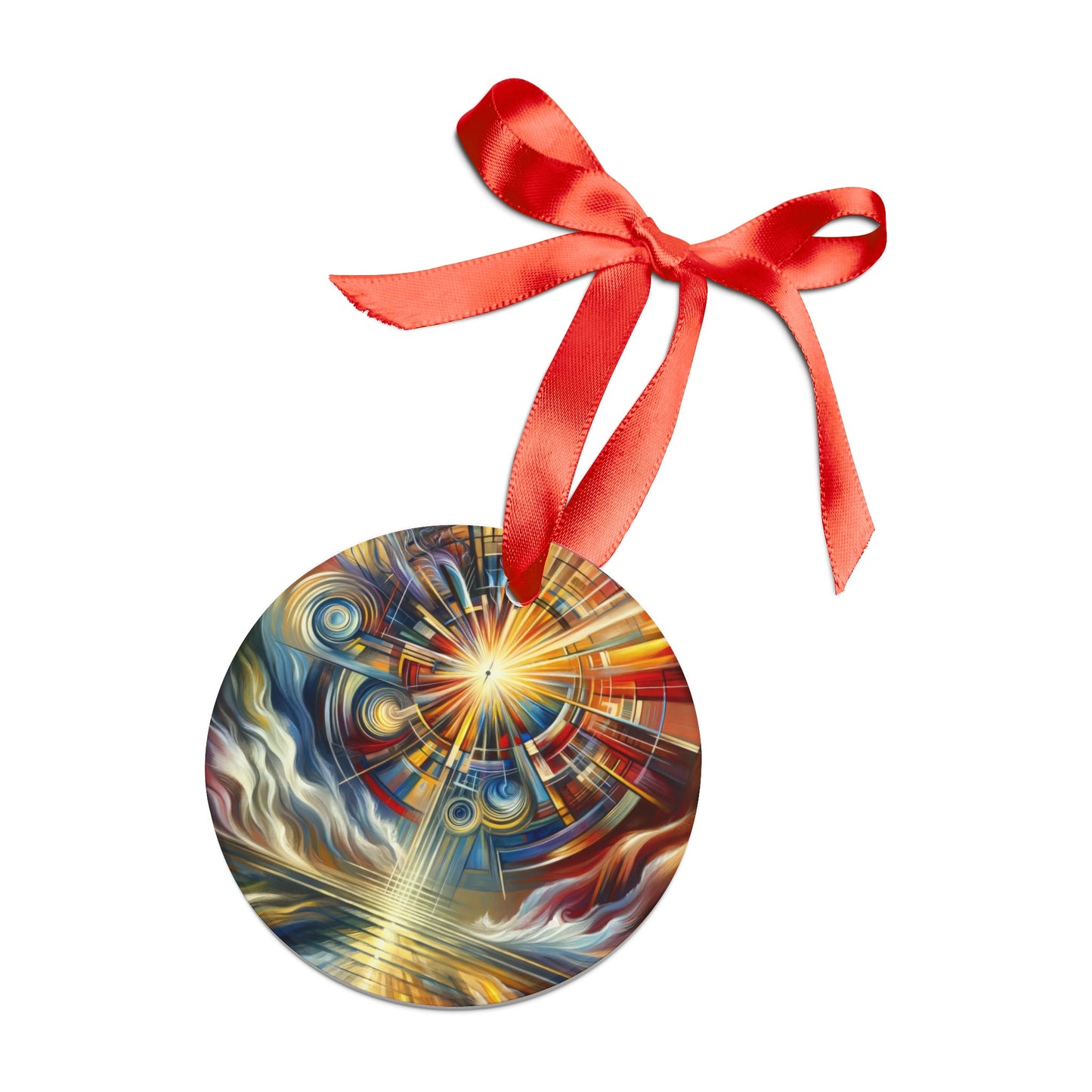 Declaration Movement Transformation Acrylic Ornament with Ribbon - ATUH.ART