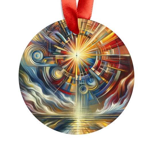 Declaration Movement Transformation Acrylic Ornament with Ribbon - ATUH.ART