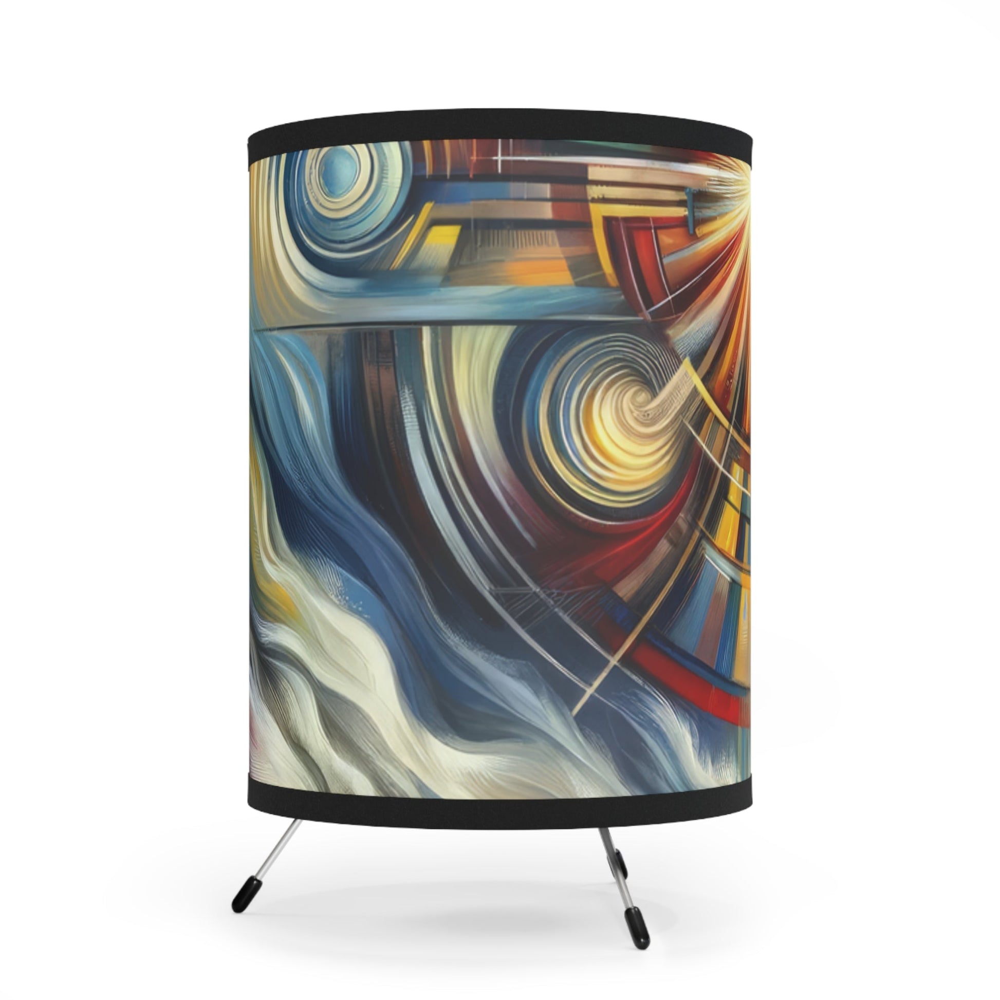 Declaration Movement Transformation Tripod Lamp with High-Res Printed Shade, US\CA plug - ATUH.ART