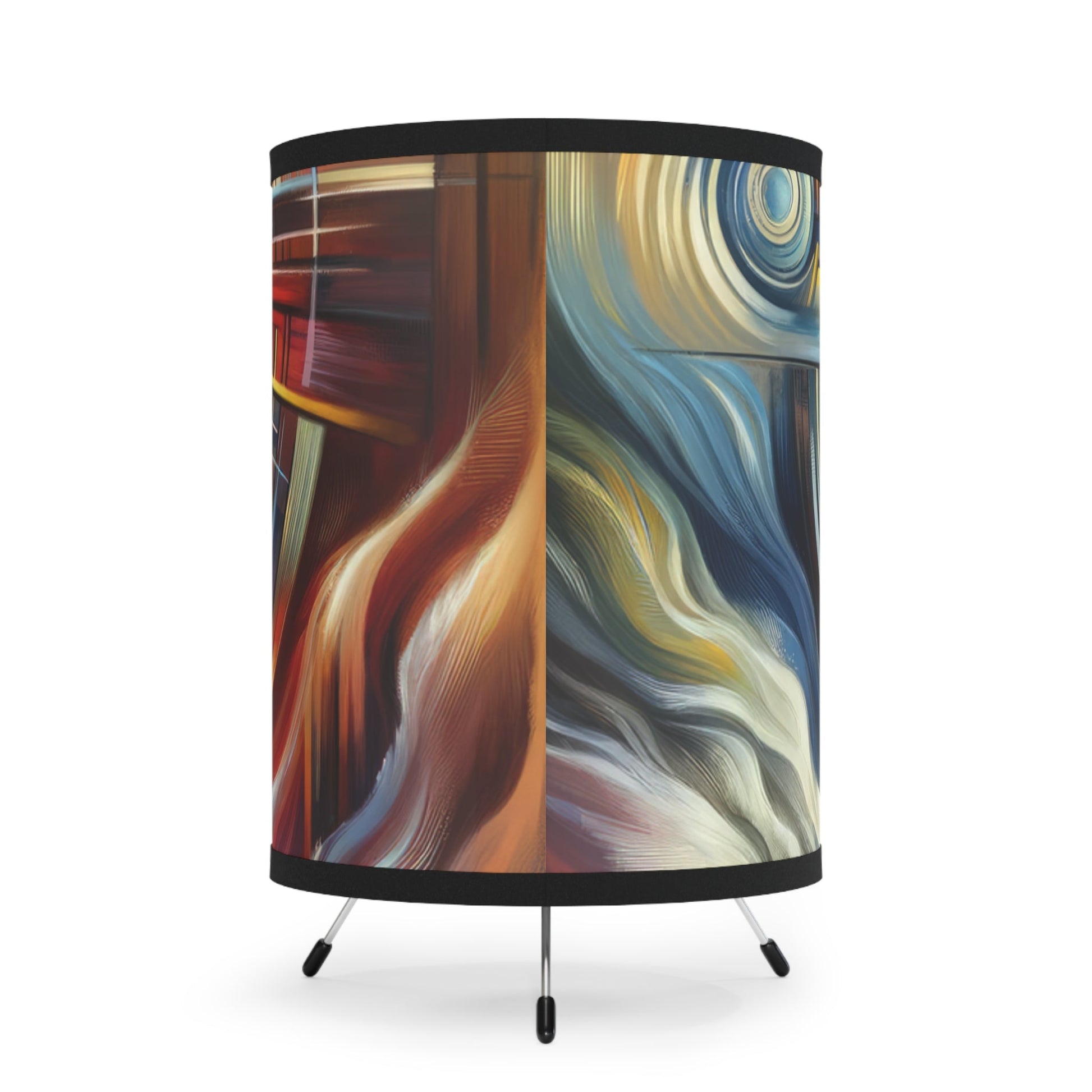 Declaration Movement Transformation Tripod Lamp with High-Res Printed Shade, US\CA plug - ATUH.ART