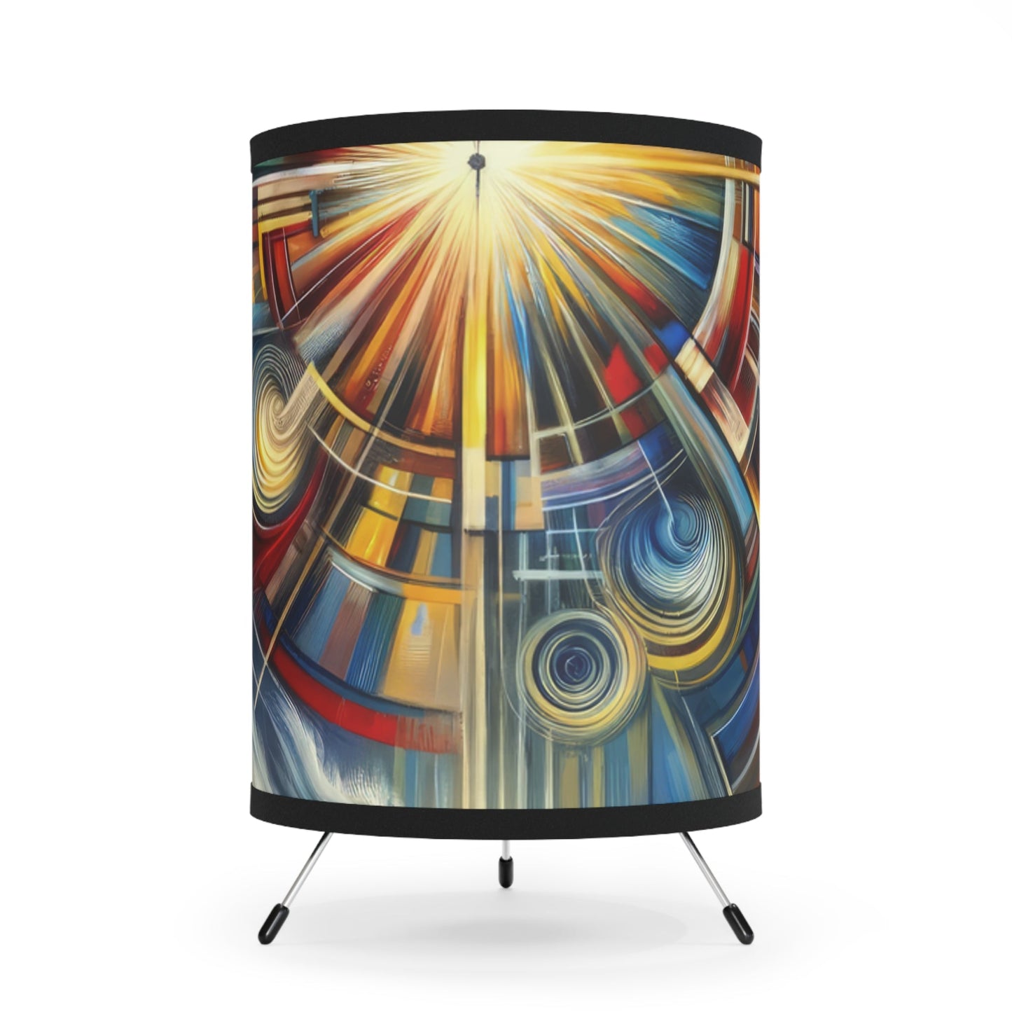 Declaration Movement Transformation Tripod Lamp with High-Res Printed Shade, US\CA plug - ATUH.ART